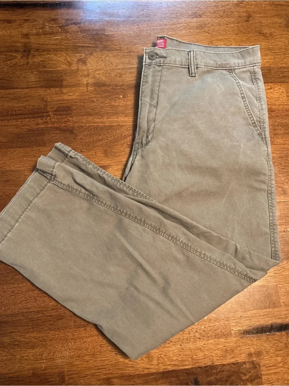 Levi's XX Chino Relaxed Straight Leg Fit Men's Khaki Stretch 36x30